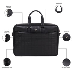 Raven Checkered Office Bag