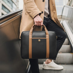 Crest Leather Laptop Bag