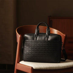 Raven Checkered Office Bag