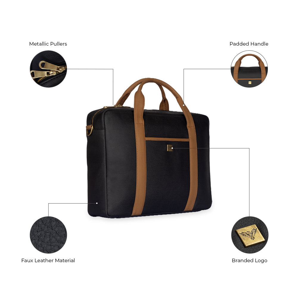 Crest Leather Laptop Bag