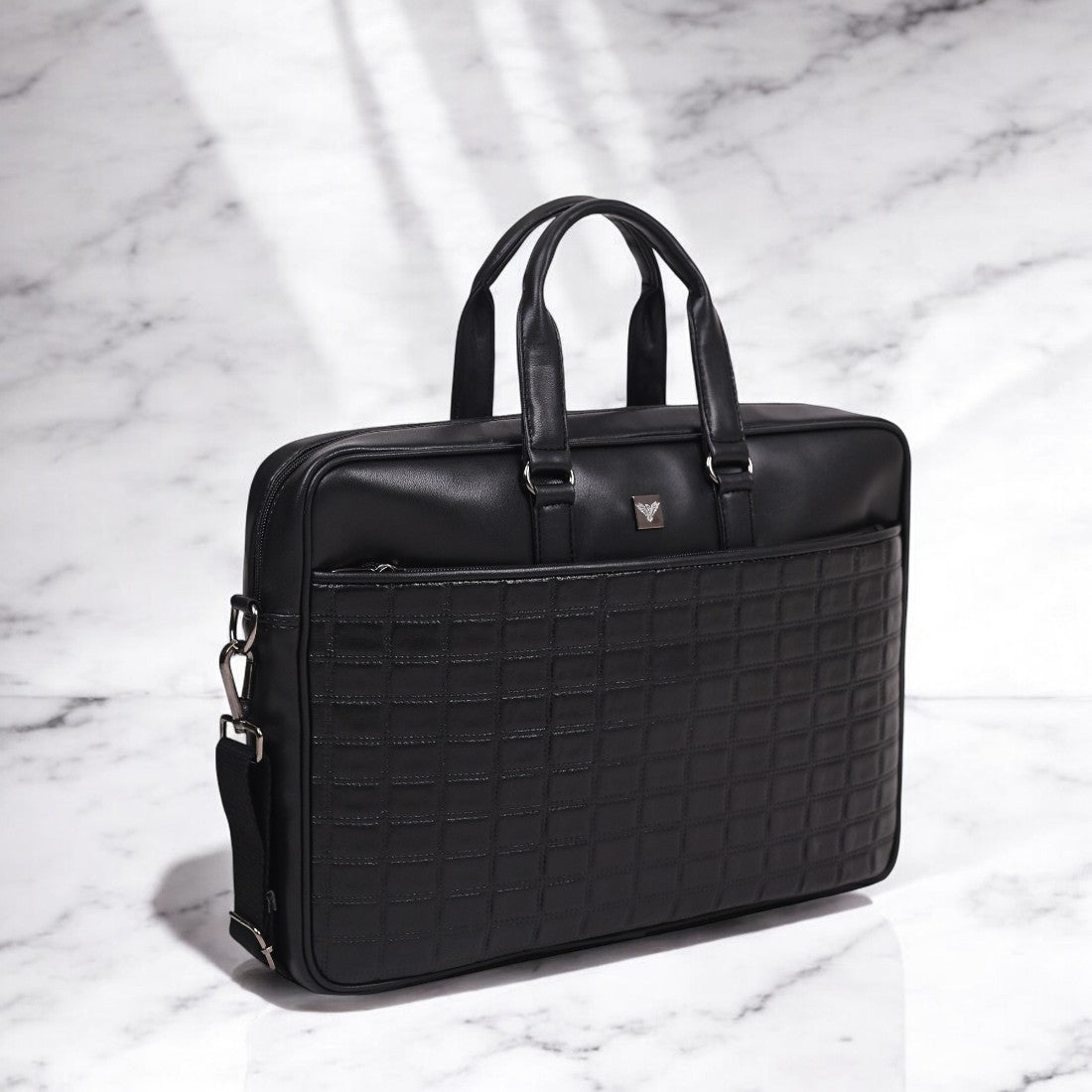 Raven Checkered Office Bag